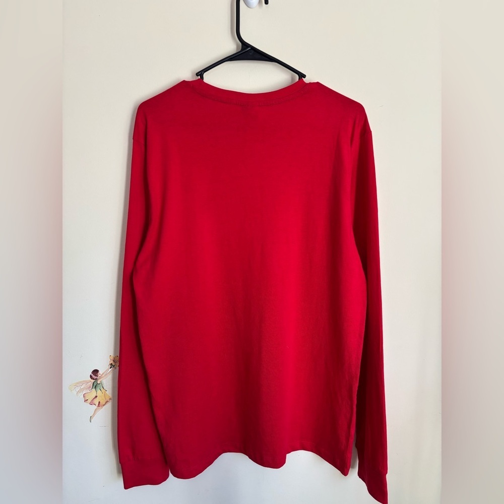 U.S. Polo Assn. Red Shirt with Logo Size S Long Sleeve Crewneck Cotton - Picture 3 of 8